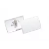 DURABLE CLICK FOLD nimesildihoidja kombineeritud klambriga, 90 x 54 mm, läbipaistev, 25 tk pakend (821419)
