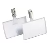 DURABLE CLICK FOLD nimesilt klambriga, 90x54 mm sisu, läbipaistev, 25 tk pakk 821619