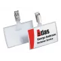 DURABLE CLICK FOLD nimesilt klambriga, 90x54 mm sisu, läbipaistev, 25 tk pakk 821619
