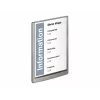 DURABLE CLICK SIGN A4 püstine uksesilt hõbedane 486737