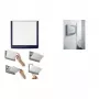 DURABLE CLICK SIGN uksesilt 149 x 148,5 mm hõbedane 486207