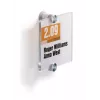DURABLE CRYSTAL SIGN uksesilt 105x105 mm, raamita akrüülklaas, kruvikinnitus, läbipaistev, 1 komplekt 482019