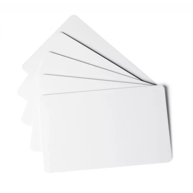 DURABLE DURACARD® plastikkaardid 0,50 mm valged CR80 (100 pakis) 891402
