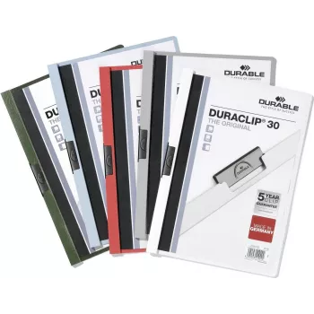 DURABLE DURACLIP 30 A4 klambriga kaust läbipaistev (25 pakk) 220000