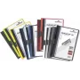 DURABLE DURACLIP 30 A4 PVC klambriga kaust, 30 lehe mahutavus, must/roheline/läbipaistev, 3-pakk 220032