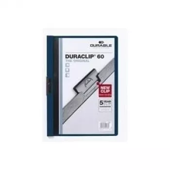 DURABLE DURACLIP 60 A4 klambriga kaust, läbipaistev, 25 tk pakk (220928)