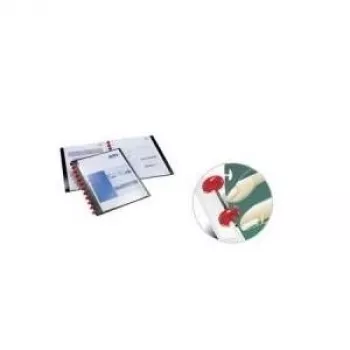DURABLE DURALOOK® EASY PLUS A4 esitluskaust 20 taskuga must 242701