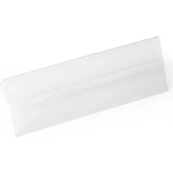 DURABLE HARD COVER identifitseerimistasku murdega, A6 horisontaalne, läbipaistev, 10/pakk 116119