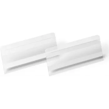 DURABLE HARD COVER isekleepuv silt-tasku 150 x 67 mm, läbipaistev, 50/pakk 118119