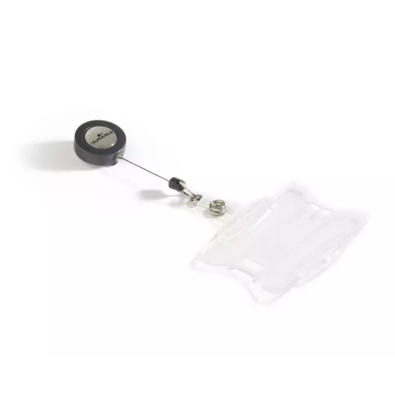 DURABLE ID-kaardi hoidja koos sissetõmmatava rulliga 1 kaardile, 10-pakk 801119