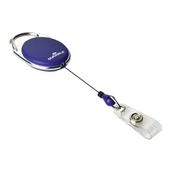 DURABLE Jojo STYLE kokkutõmmatav nimesildirull koos trukknööbi aasaga, 10-pakk, must 832407