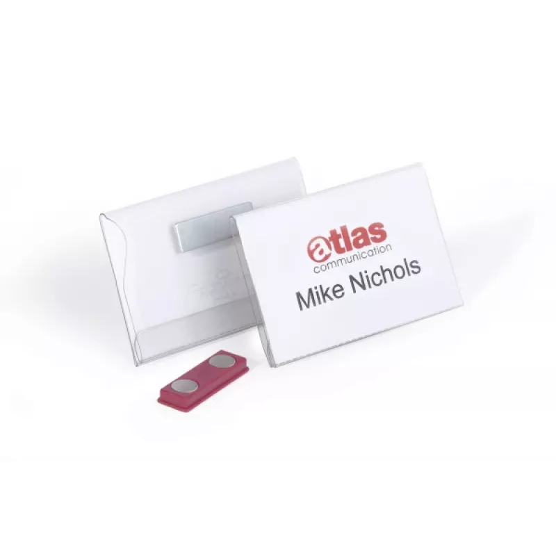 DURABLE Magnetiline Nimesilt 90 x 54 mm, Läbipaistev, 25 tk pakis 811719