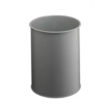 DURABLE metallist prügikast 15L ümmargune must 330110