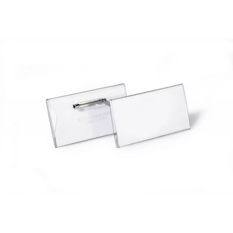 DURABLE nimesilt 40x75 mm nööpnõelaga, 100 tk 800119