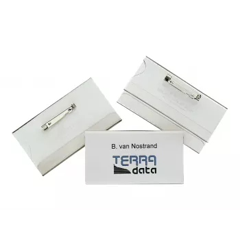 DURABLE nimesilt 40x75 mm nööpnõelaga, 100 tk 800119