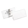 DURABLE nimesildi hoidik 40x75 mm Combi klambriga, akrüül, läbipaistev, 25 pakis (812119)