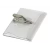 DURABLE nimesildihoidja 54x90 mm krokodilliklambriga, 25 tk pakis, läbipaistev 811119
