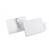 DURABLE nimesildihoidja 54x90 mm krokodilliklambriga, 25 tk pakis, läbipaistev 811119