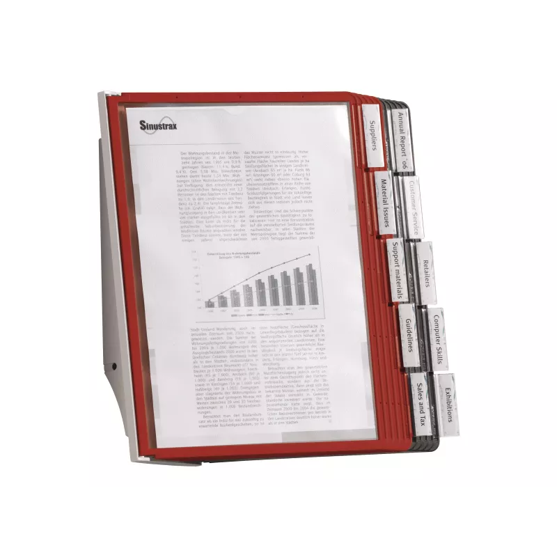 DURABLE SHERPA® WALL 10 seinale paigaldatav dokumendihoidikute süsteem, A4, 10 paneeli, hall 563100