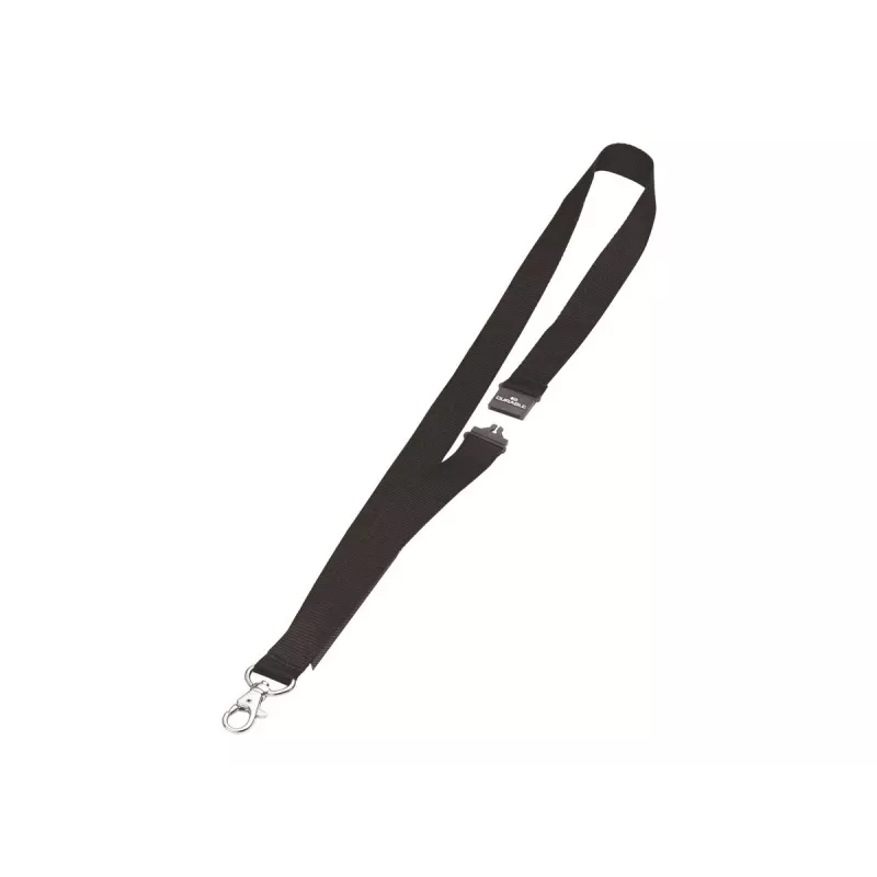 DURABLE Tekstiilist kaelapael 20 koos karabiinkonksuga, must, 10-pakk (813701)