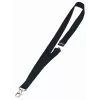DURABLE Tekstiilist kaelapael 20 koos karabiinkonksuga, must, 10-pakk (813701)