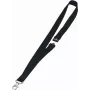 DURABLE Tekstiilist kaelapael 20 koos karabiinkonksuga, must, 10-pakk (813701)