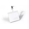 DURABLE VISITOR nimesildi hoidja 90 x 60 mm pöörleva klambriga, läbipaistev, 25 tk (800319)