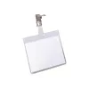 DURABLE VISITOR nimesildi hoidja 90 x 60 mm pöörleva klambriga, läbipaistev, 25 tk (800319)