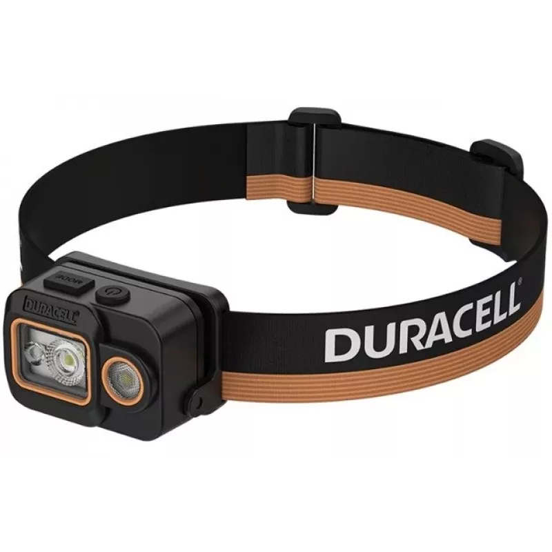 Duracell DH700R laetav LED-pealamp, 700 luumenit, liikumisandur, IPX4, must/oranž