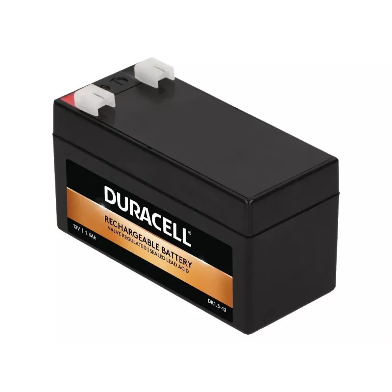 Duracell DR1.3-12 12V 1.3Ah VRLA aku – hooldusvaba AGM laetav