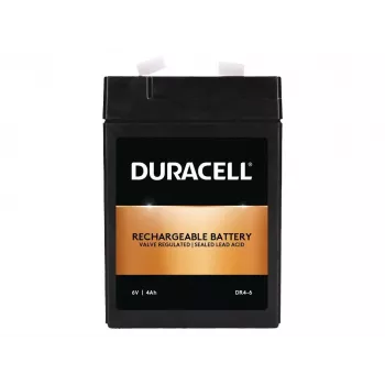 Duracell DR4-6 6V 4Ah VRLA AGM aku F1 klemmidega
