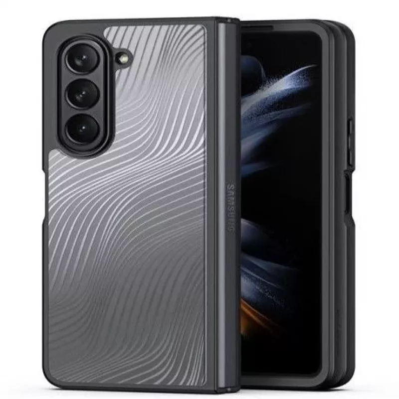 Dux Ducis Aimo Mag Must ümbris Samsung Galaxy Z Fold 5 jaoks