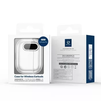Dux Ducis Apple AirPods 4 PECL Series PC+TPU Cover with Hook Black Clear