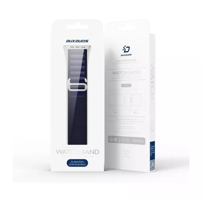 Dux Ducis Apple Buckle Sport Band for Apple Watch 42/44/45/46/49MM Navy