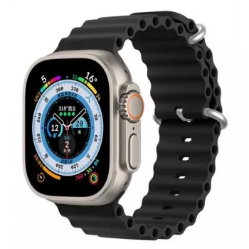 Dux Ducis Apple Silikoonrihm Apple Watch 42/44/45/46/49mm Must