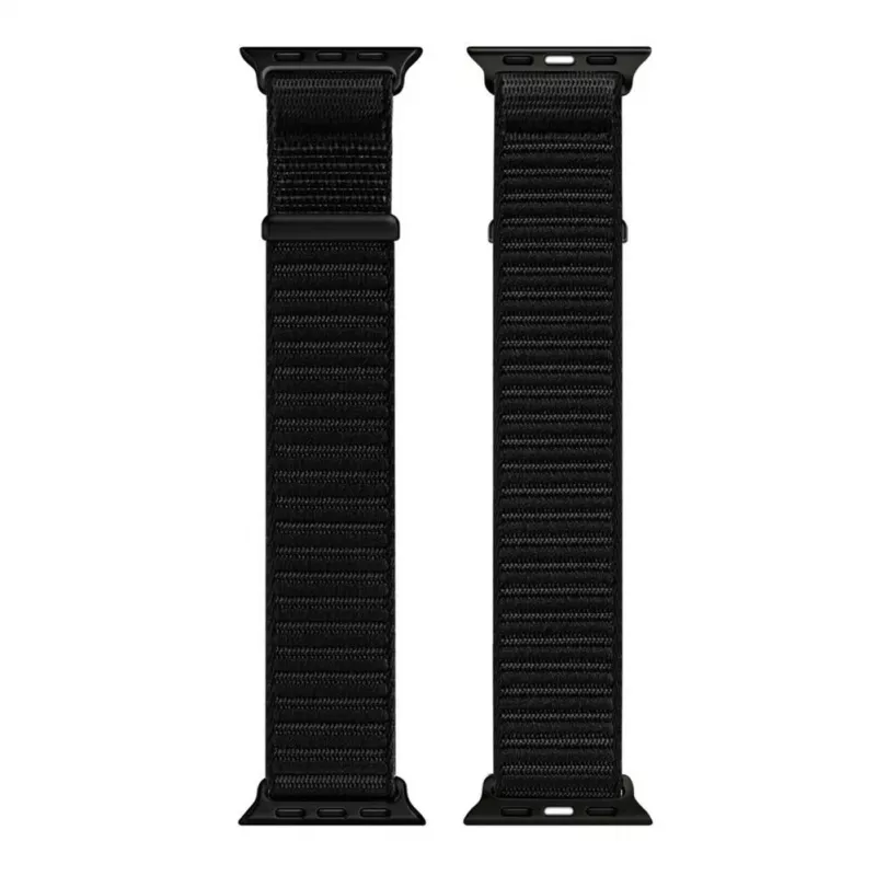 Dux Ducis Apple Watch 42/44/45/46/49mm YE Nylon Braided Loop Wrist Strap Black