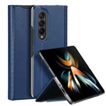 Dux Ducis Bril Series Flip Wallet Case for Samsung Galaxy Z Fold4, Dark Blue