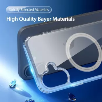 DUX DUCIS Clin Mag Case iPhone 16-le, läbipaistev, MagSafe ühilduv