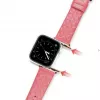 Dux Ducis Genuine Leather Watch Strap for Apple Watch Series 7/6/5/4/3/2/SE (38/40/41mm) - Red
