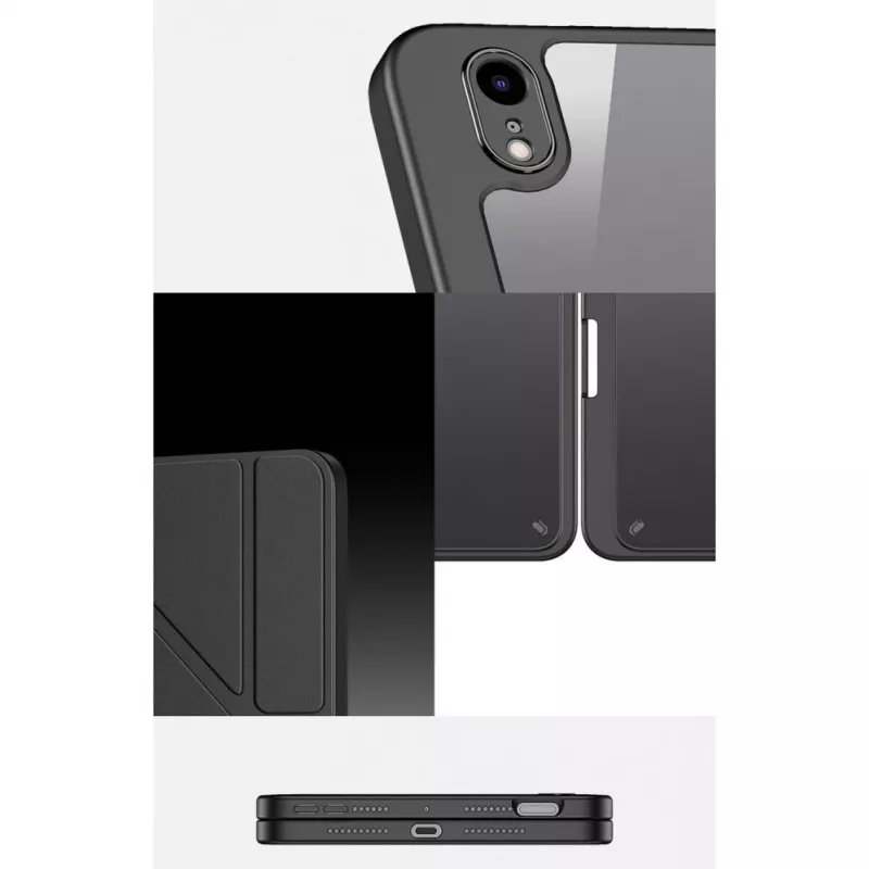 Dux Ducis Magi ümbris iPad mini 6 (2021) jaoks – nutikas kaas alusega ja Apple Pencil hoidikuga – must