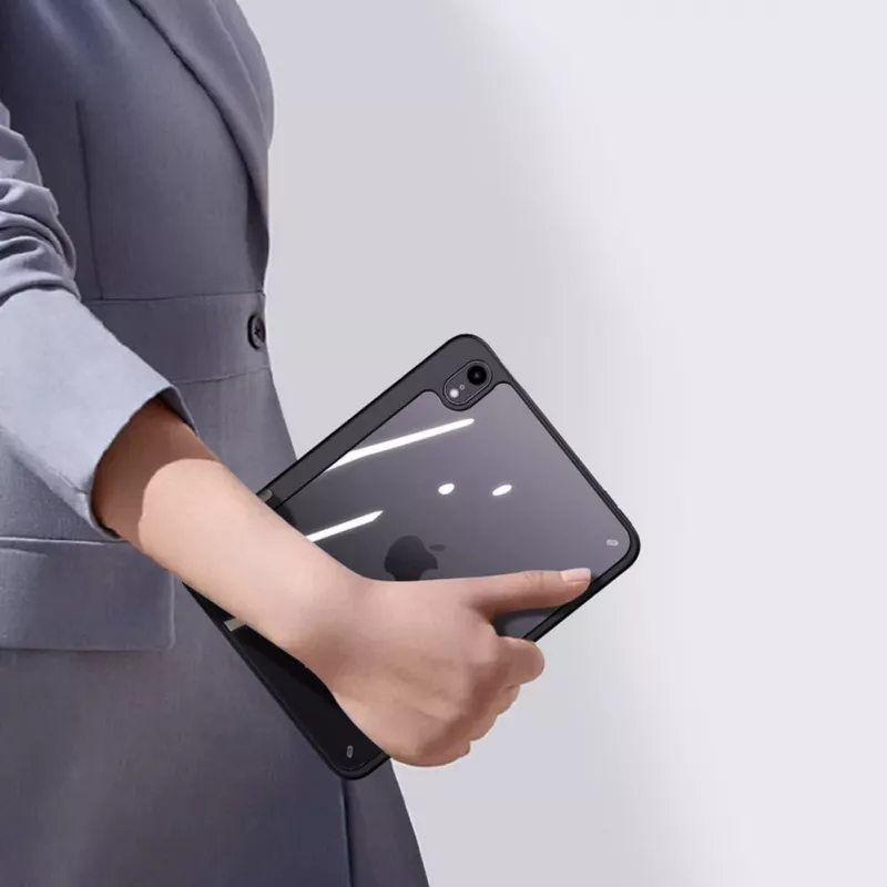 Dux Ducis Magi ümbris iPad mini 6 (2021) jaoks – nutikas kaas alusega ja Apple Pencil hoidikuga – must