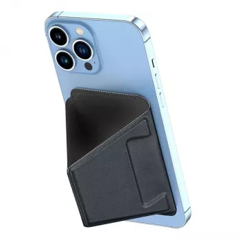 Dux Ducis Magnetic PU Leather Wallet Stand Case for Apple iPhone 13 Pro Max - Black