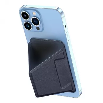 Dux Ducis Magnetic PU Leather Wallet Stand Case for Apple iPhone 13 Pro Max - Blue