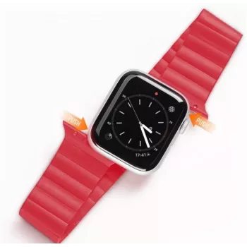 Dux Ducis Magnetic Strap Watch Strap for Apple Watch 7/6/5/4/3/2/SE (41/40/38mm) Magnetic Band Red