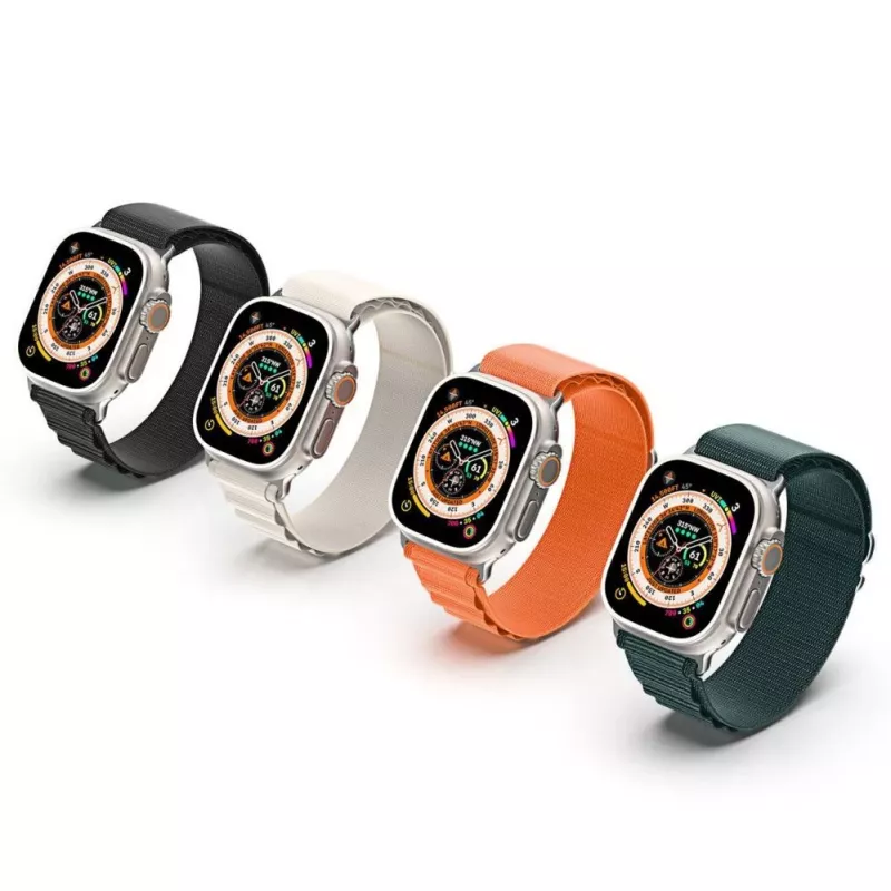 Dux Ducis Nylonist rihm Apple Watchile 42/44/45/49 mm oranž