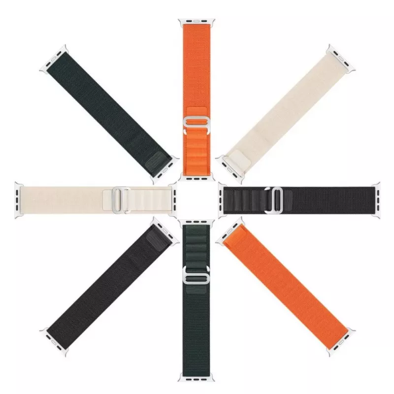 Dux Ducis Nylonist rihm Apple Watchile 42/44/45/49 mm oranž