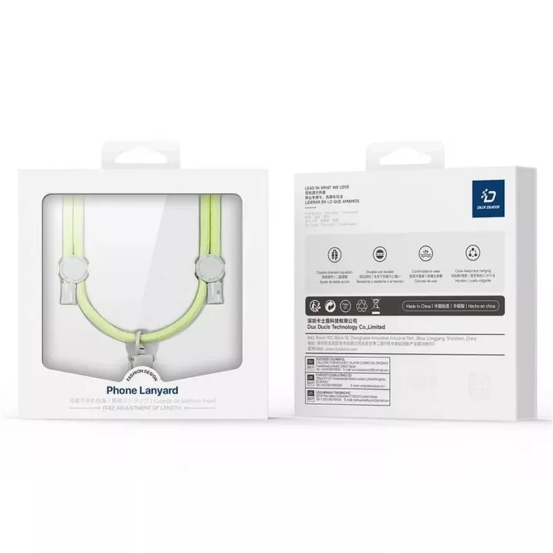 DUX DUCIS Plaz Cross-Body telefoni rihm roheline/kollane