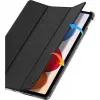 Dux Ducis Redmi Pad 2 Pro Domo Series Tri-fold Stand PU Nahk Tahvelarvuti Kaaned Must