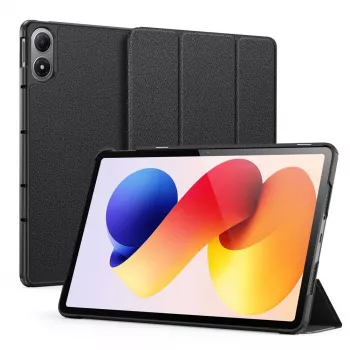 Dux Ducis Redmi Pad 2 Pro Domo Series Tri-fold Stand PU Nahk Tahvelarvuti Kaaned Must