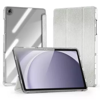 Dux Ducis Samsung Galaxy Tab A9 Plus TPU+PC+Nahk Läbipaistev Korpuse Heleroheline
